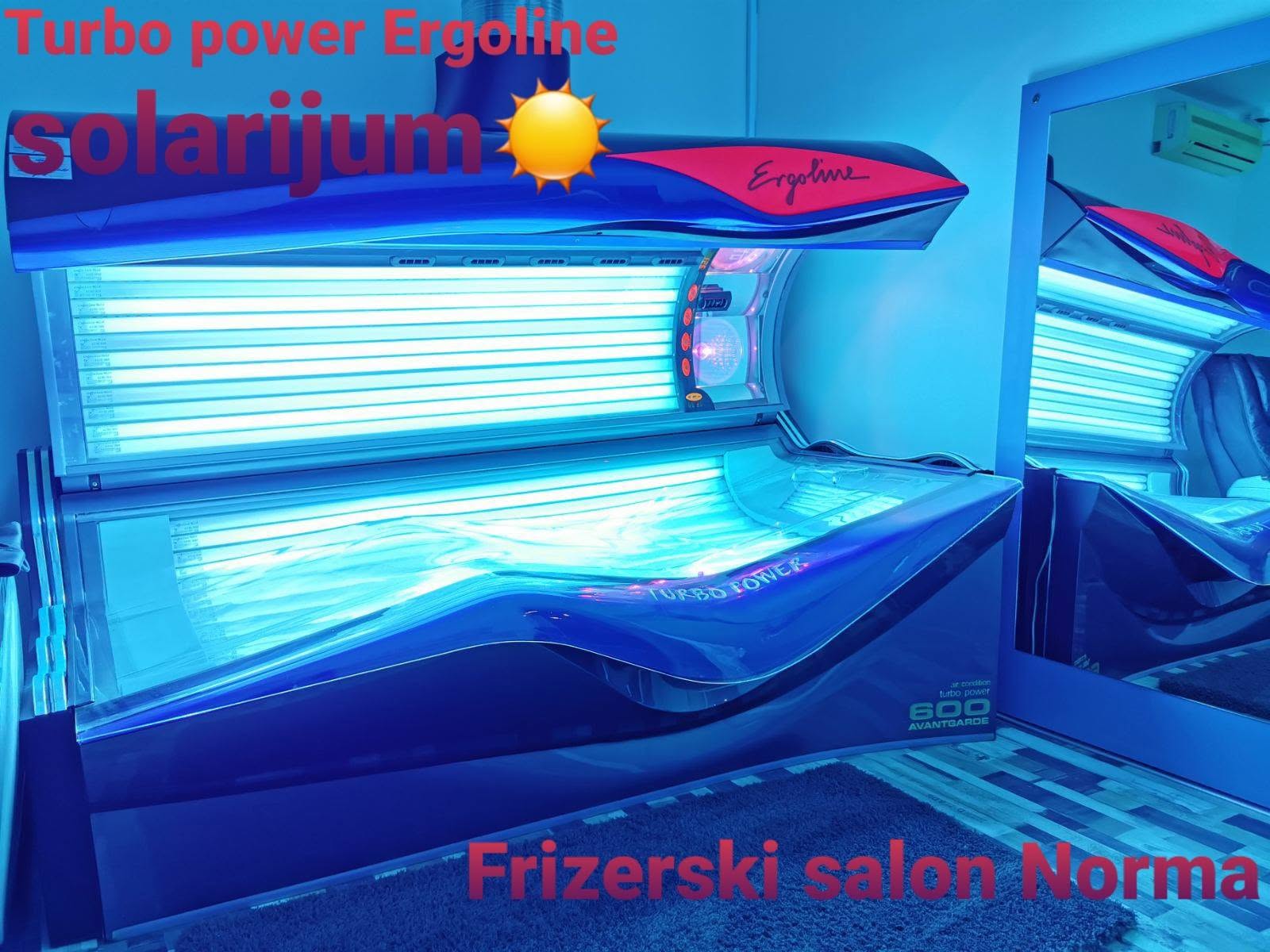 Ergoline Turbo Power solarijum u frizerskom salonu NORMA